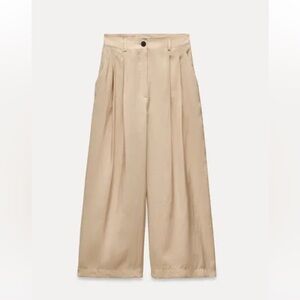 Zara WOMAN COLLECTION Wide Leg Pants Size XL NWT